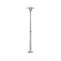 Nordlux Vejers 2M Galvanised Steel Garden Post Light 25168031 Available from RS Electrical Supplies