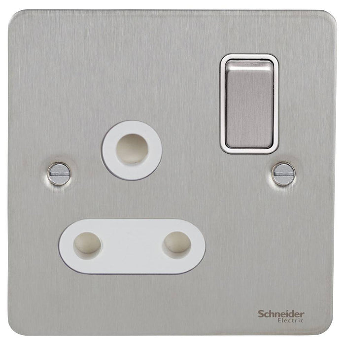Schneider Ultimate Flat Plate Stainless Steel 15A Socket GU3290WSS