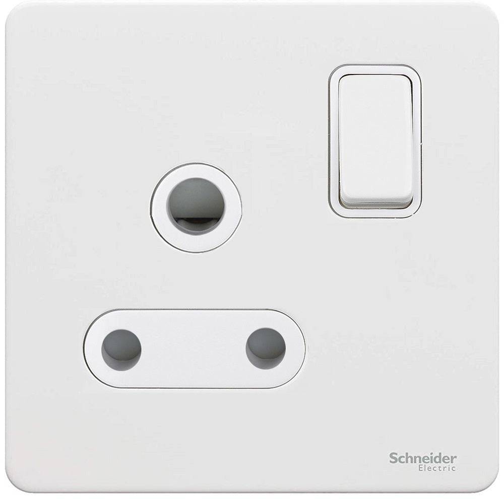 Schneider Ultimate Screwless White Metal 15A Socket GU3490WPW RS Electrical Supplies