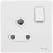 Schneider Ultimate Screwless White Metal 15A Socket GU3490WPW Available from RS Electrical Supplies