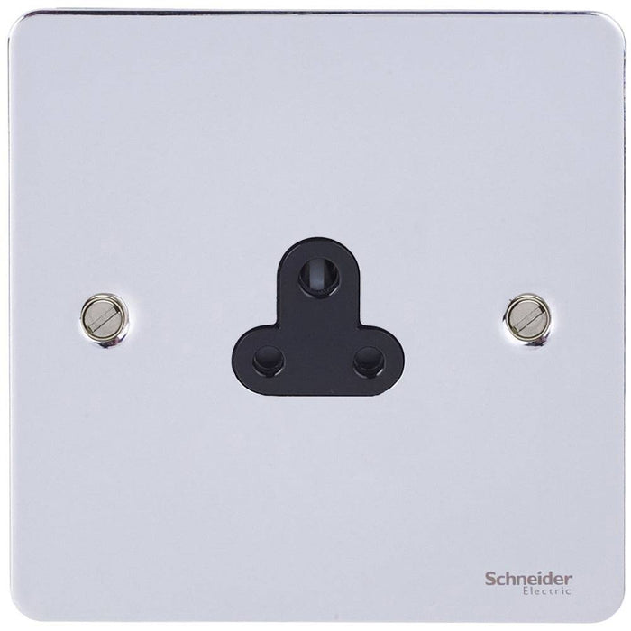 Schneider Ultimate Flat Plate Polished Chrome 2A Unswitched Socket GU3270BPC