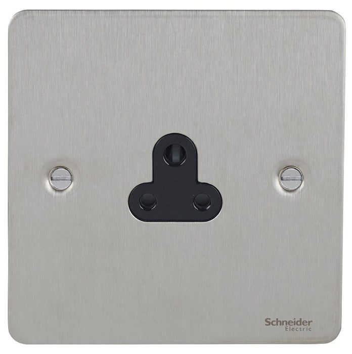 Schneider Ultimate Flat Plate Stainless Steel 2A Unswitched Socket GU3270BSS
