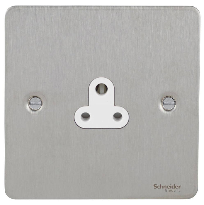 Schneider Ultimate Flat Plate Stainless Steel 2A Unswitched Socket GU3270WSS
