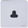 Schneider Ultimate Screwless Polished Chrome 2A Unswitched Socket GU3470BPCAvailable from RS Electrical Supplies