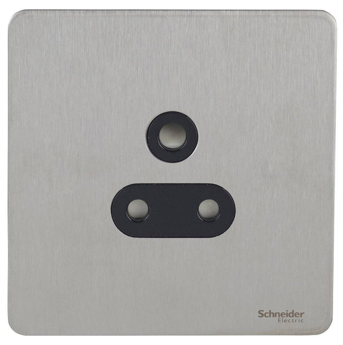 Schneider Ultimate Screwless Stainless Steel 5A Unswitched Socket GU3480BSS