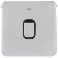 Schneider Lisse Deco Polished Chrome 20A Double Pole Switch Neon GGBL2011BPCAvailable from RS Electrical Supplies