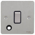 Schneider Ultimate Flat Plate Stainless Steel 20A Double Pole Switch Flex GU2213BSSAvailable from RS Electrical 