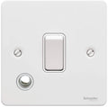 Schneider Ultimate Flat Plate White Metal 20A Double Pole Switch Flex GU2213WPW