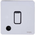 Schneider Ultimate Screwless Polished Chrome 20A Double Pole Switch with Flex GU2413BPCAvailable from RS Electrical Supplies