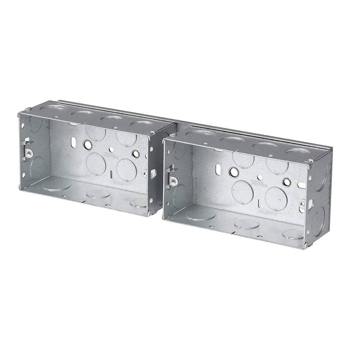 Double Media Metal Back Box GGBSB4722M Available from RS Electrical Supplies