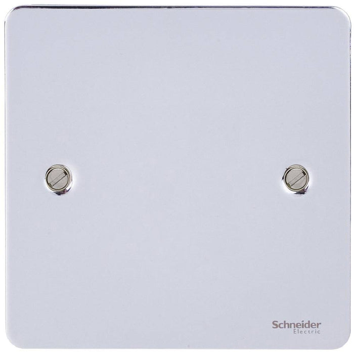 Schneider Ultimate Flat Plate Polished Chrome Single Blank Plate GU8210PC