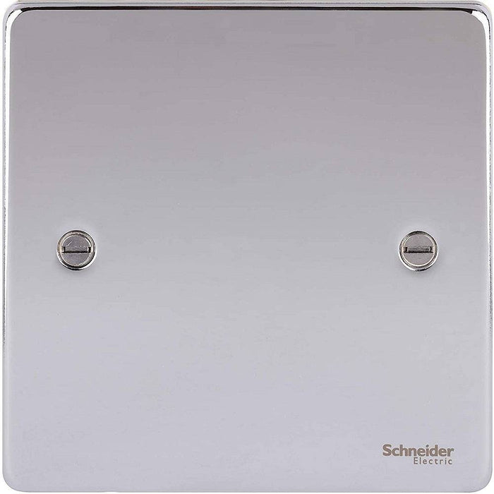 Schneider Ultimate Low Profile Polished Chrome Single Blank Plate GU8510PC