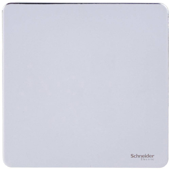 Schneider Ultimate Screwless Polished Chrome Single Blank Plate GU8410PC