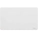Schneider Ultimate Screwless White Metal Double Blank Plate GU8420PW Available from RS Electrical Supplies