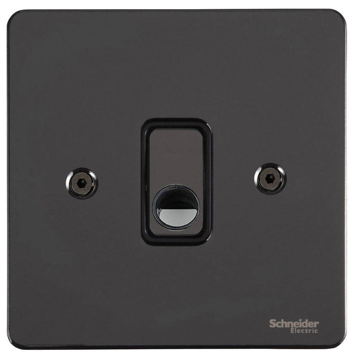 Schneider Ultimate Flat Plate Black Nickel Flex Outlet Plate GU2203BBN