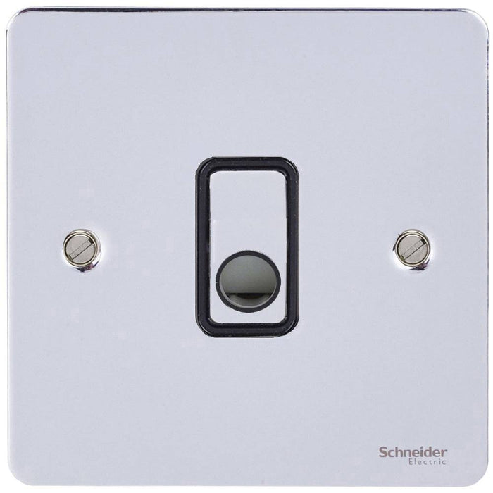 Schneider Ultimate Flat Plate Polished Chrome Flex Outlet Plate GU2203BPC