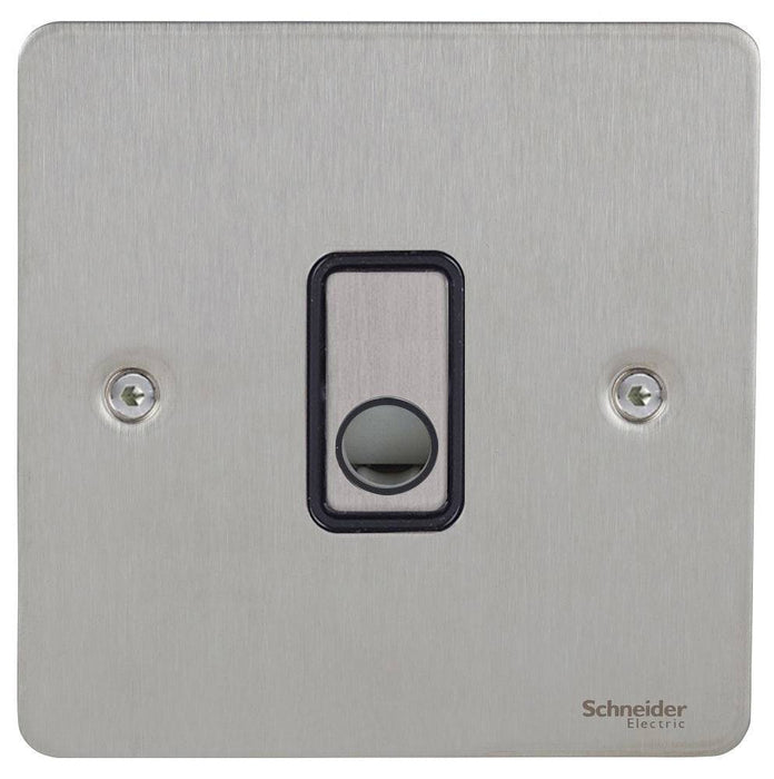 Schneider Ultimate Flat Plate Stainless Steel Flex Outlet Plate GU2203BSS