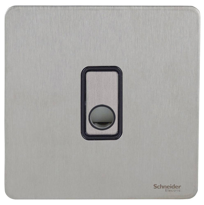 Schneider Ultimate Screwless Stainless Steel Flex Outlet Plate GU2403BSS