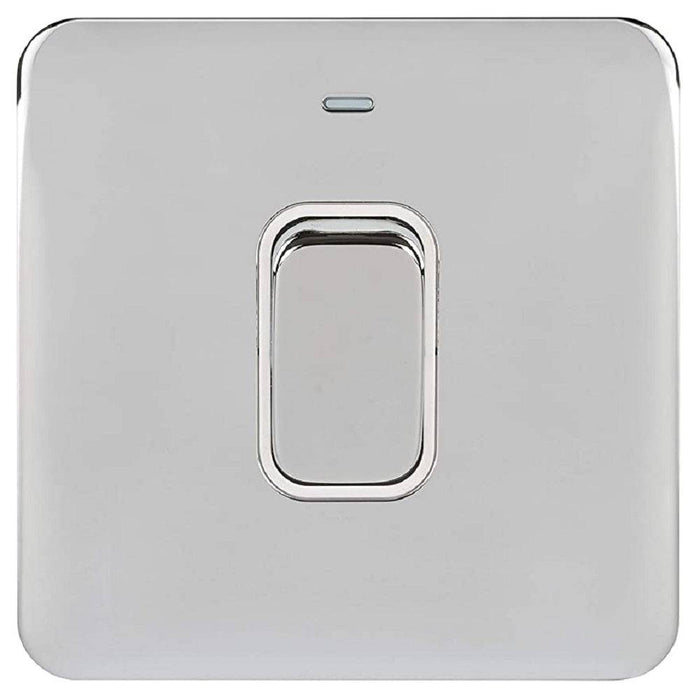 Schneider Lisse Deco Polished Chrome 50A DP Control Switch With Neon GGBL4011WPC