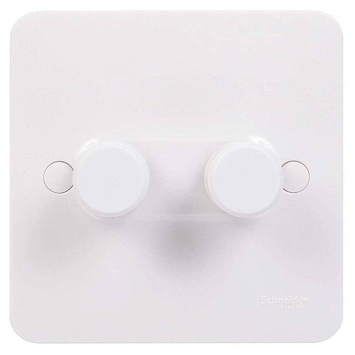 Schneider Lisse White 2G 2W 250W Dimmer Switch GGBL6022CS