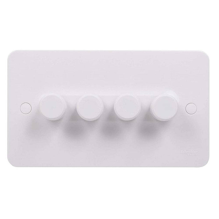Schneider Lisse White 4G 2W 250W Dimmer Switch GGBL6042CS