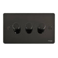 Schneider Ultimate Flat Plate Black Nickel 3G 2W 250W Dimmer Switch GU6232CBN