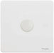 Schneider Ultimate Screwless White Metal 1G 2W 400W Dimmer Switch GU6412CPW Available from RS Electrical Supplies