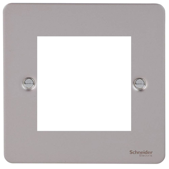 Schneider Ultimate Flat Plate Pearl Nickel 2G Euro Plate GU8260PN