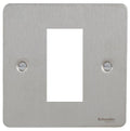 Schneider Ultimate Flat Plate Stainless Steel 1G Euro Plate GU8250SSAvailable from RS Electrical 