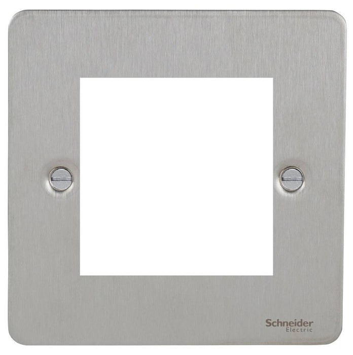 Schneider Ultimate Flat Plate Stainless Steel 2G Euro Plate GU8260SS