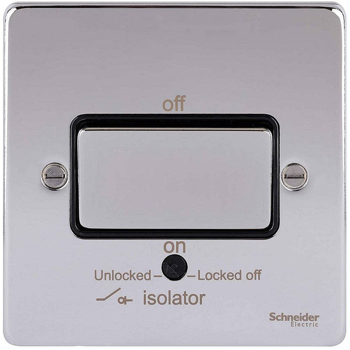 Schneider Ultimate Low Profile Polished Chrome Fan Isolator Switch GU1513BPC