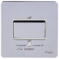 Schneider Ultimate Screwless Polished Chrome Fan Isolator Switch GU1413WPCAvailable from RS Electrical Supplies