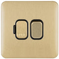 Schneider Lisse Deco Satin Brass 13A DP Switched Spur GGBL5010BSBAvailable from RS Electrical Supplies