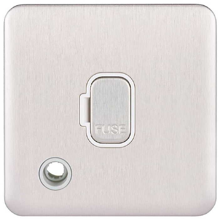 Schneider Lisse Deco Stainless Steel 13A Unswitched Spur with Flex GGBL5003WSS