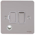 Schneider Ultimate Flat Plate Pearl Nickel 13A DP Switched Spur with Flex GU5213WPNAvailable from RS Electrical
