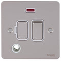 Schneider Ultimate Flat Plate Pearl Nickel 13A DP Switched Spur with Neon & Flex GU5214WPNAvailable from RS Electrical