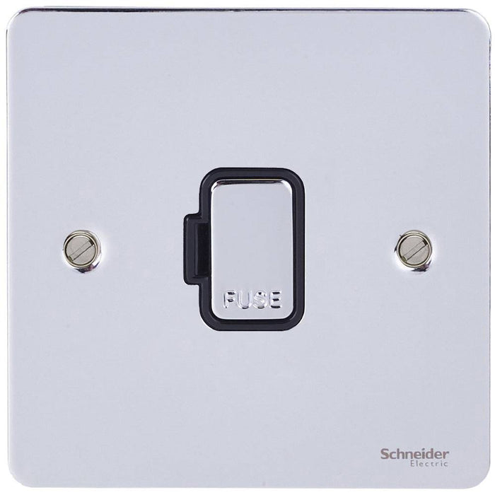Schneider Ultimate Flat Plate Polished Chrome 13A Unswitched Spur GU5200BPC