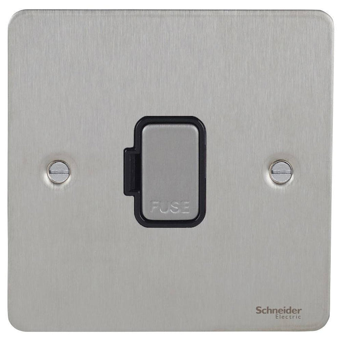 Schneider Ultimate Flat Plate Stainless Steel 13A Unswitched Spur GU5200BSS