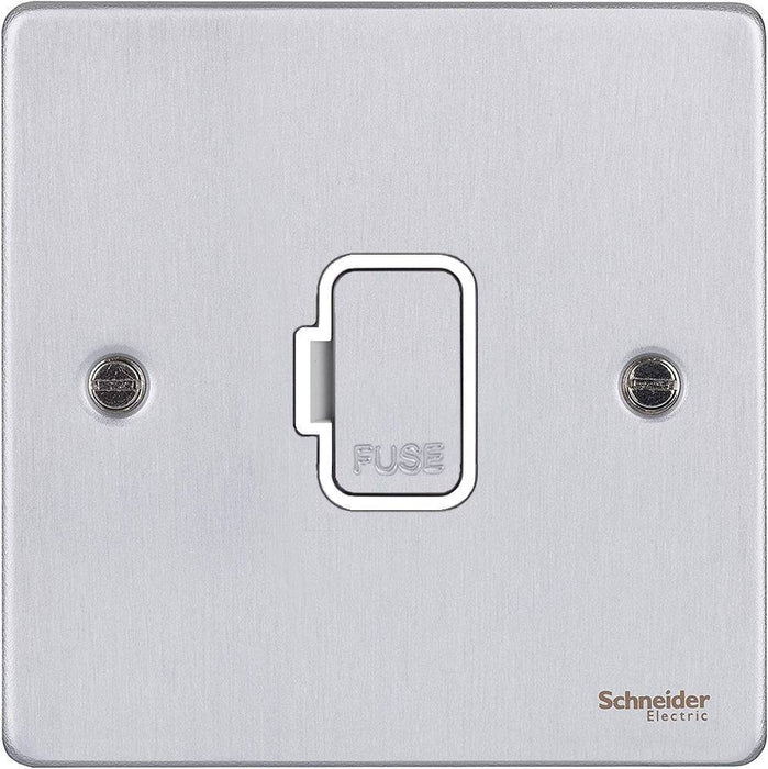Schneider Ultimate Low Profile Brushed Chrome 13A Unswitched Spur GU5500WBC