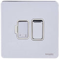 Schneider Ultimate Screwless Polished Chrome 13A Switched Spur GU5410WPCAvailable from RS Electrical Supplies