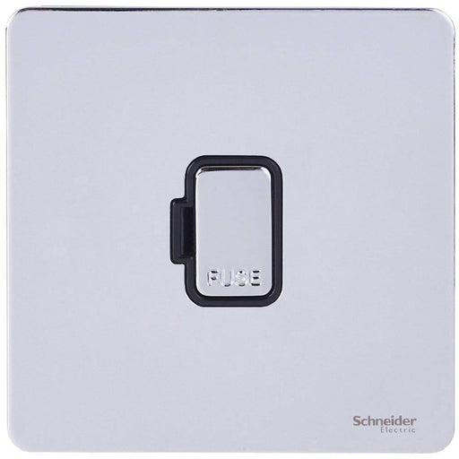 Schneider Ultimate Screwless Polished Chrome 13A Unswitched Spur GU5400BPCAvailable from RS Electrical Supplies
