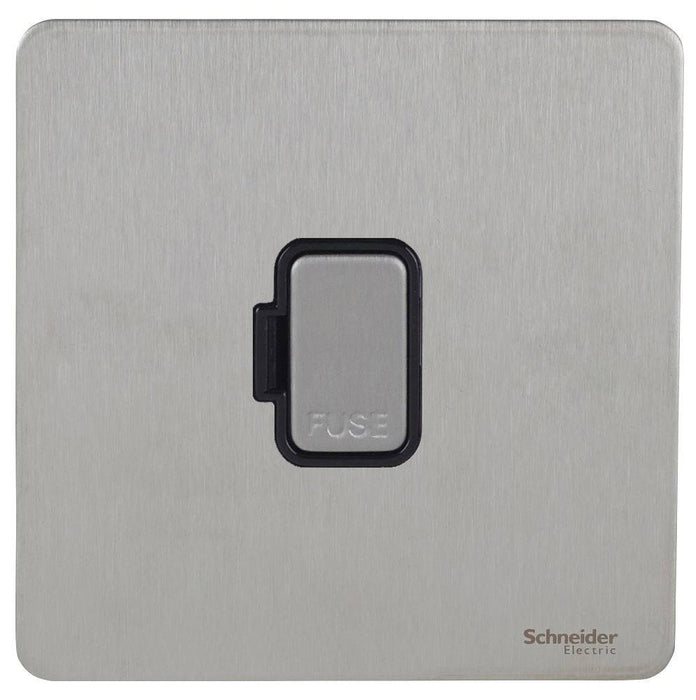 Schneider Ultimate Screwless Stainless Steel 13A Unswitched Spur GU5400BSS