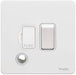 Schneider Ultimate Screwless White Metal 13A Switched Spur With Flex GU5413WPW Available from RS Electrical Supplies