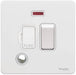 Schneider Ultimate Screwless White Metal 13A Switched Spur With Flex GU5414WPW Available from RS Electrical Supplies