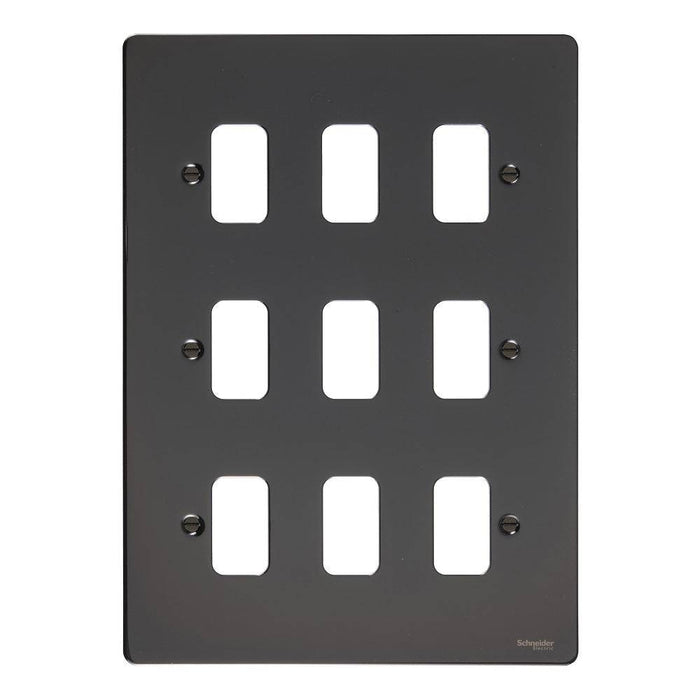 Schneider Ultimate Flat Plate Black Nickel 9G Grid Plate GUG09GBN