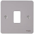 Schneider Ultimate Flat Plate Pearl Nickel 1G Grid Plate GUG01GPNAvailable from RS Electrical