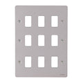 Schneider Ultimate Flat Plate Pearl Nickel 9G Grid Plate GUG09GPNAvailable from RS Electrical