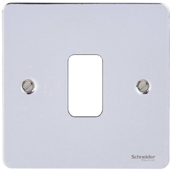 Schneider Ultimate Flat Plate Polished Chrome 1G Grid Plate GUG01GMS