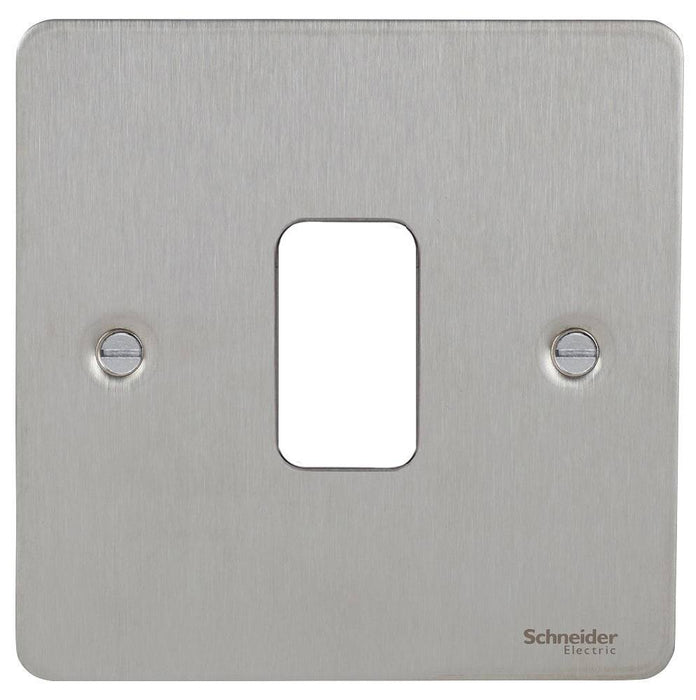 Schneider Ultimate Flat Plate Stainless Steel 1G Grid Plate GUG01GSS