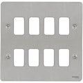 Schneider Ultimate Flat Plate Stainless Steel 8G Grid Plate GUG08GSSAvailable from RS Electrical 